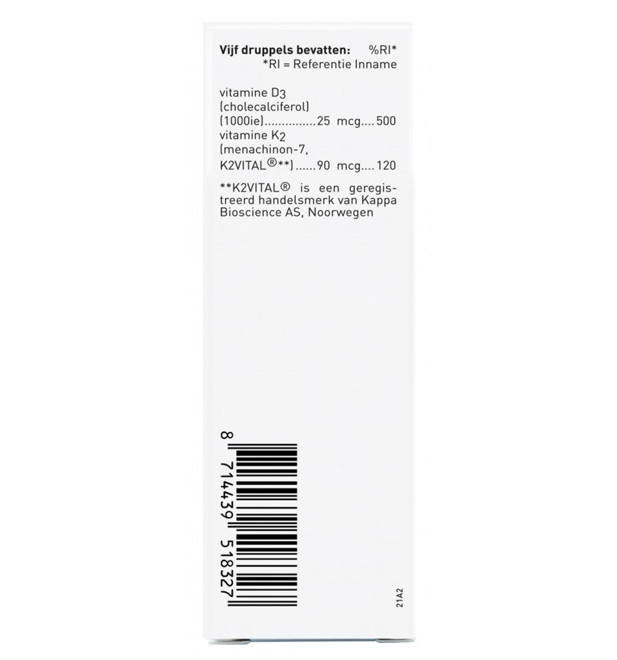 Orthica - D3 & K2 Oliedruppels - 25 ml