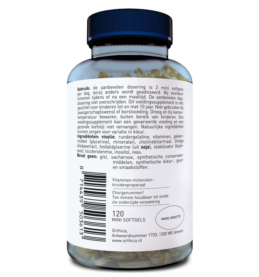 Orthica - Multi 65+ 120 mini softgels