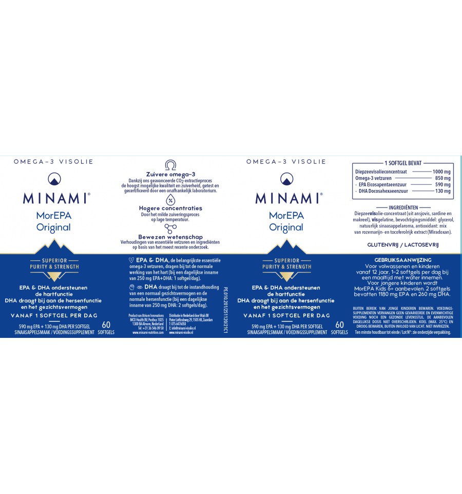 Minami - MorEPA Orignal - 120 softgels