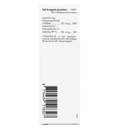 Orthica - D3 & K2 Oliedruppels - 25 ml