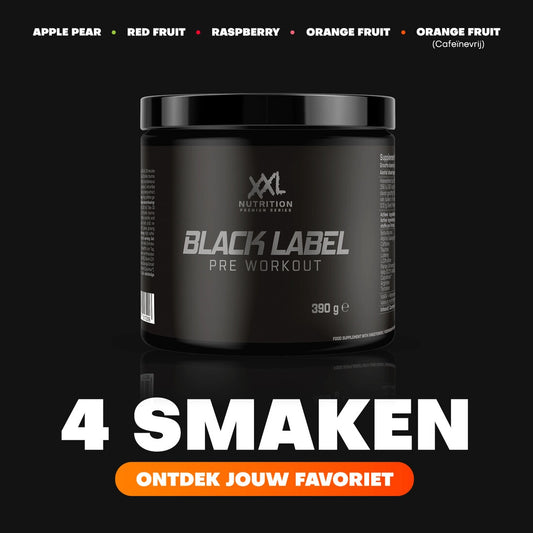 XXL Nutrition - Black Label Pre-Workout - Diverse Smaken - 390 Gram (30 doseringen)