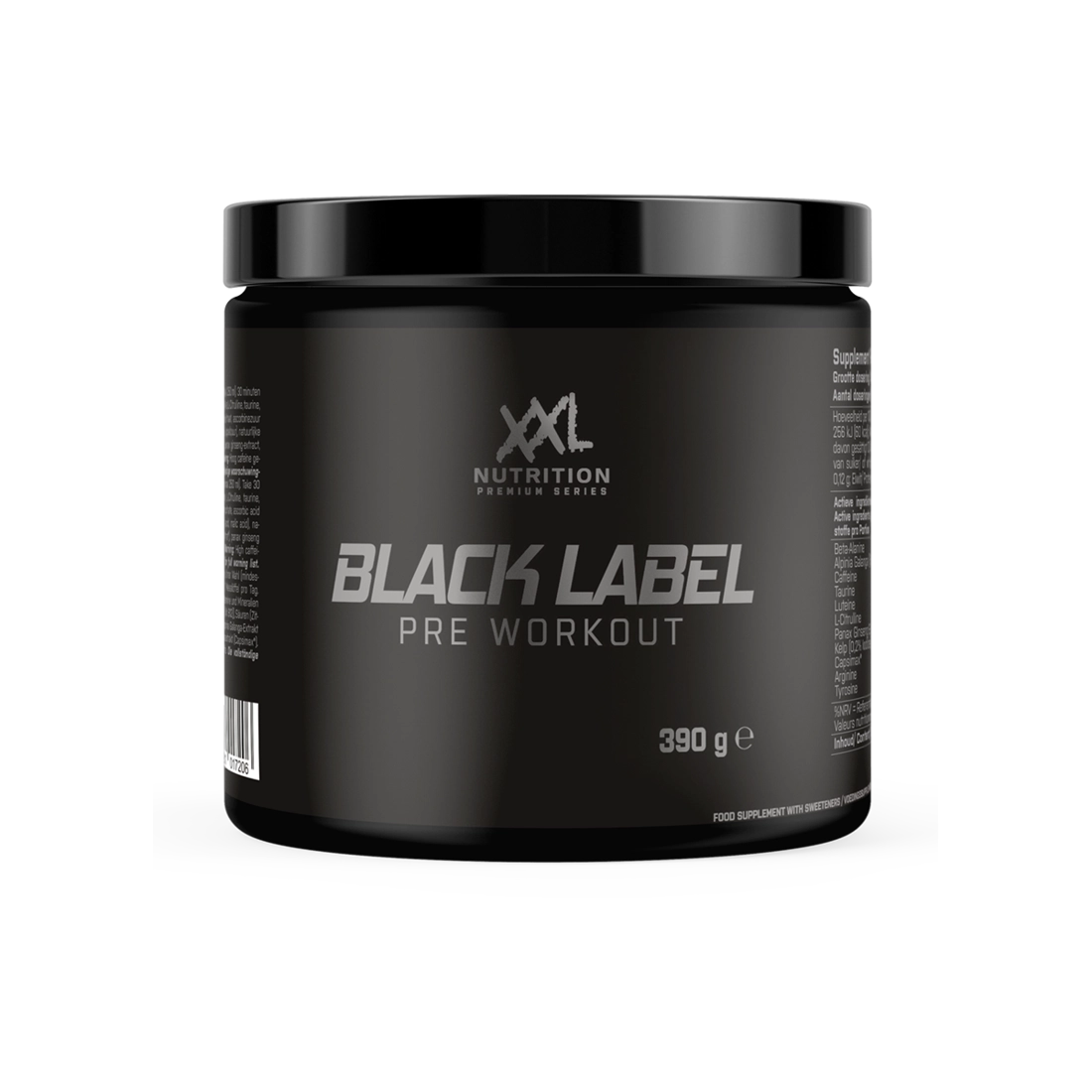 XXL Nutrition - Black Label Pre-Workout - Diverse Smaken - 390 Gram (30 doseringen)